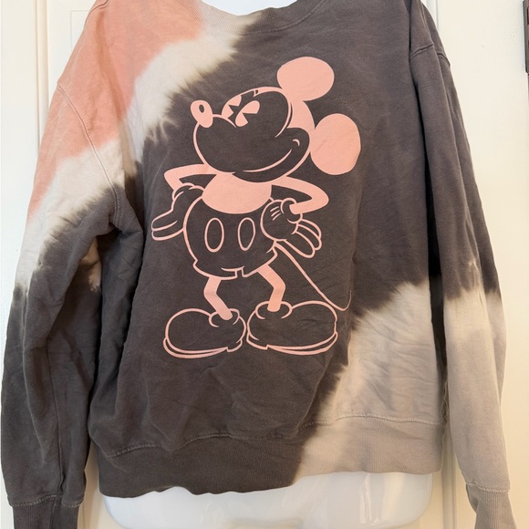 Disney Mickey Mouse Tie Dye Sweatshirt Size M 100% Cotton - Picture 1 of 3